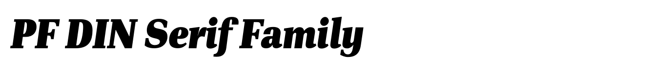 PF DIN Serif Family